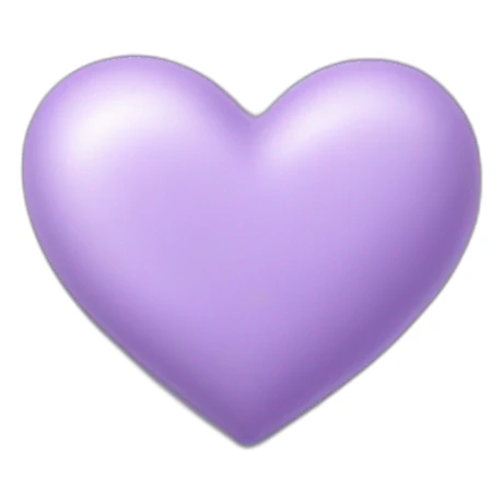 lavender color heart sticker