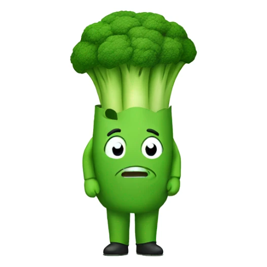 Man in broccoli costume  sticker