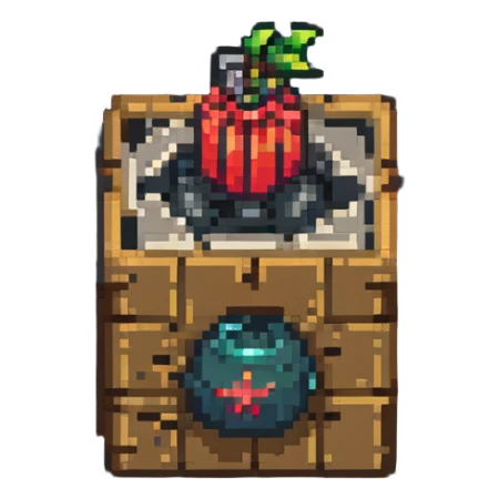 2d power up crate with bomb sticker