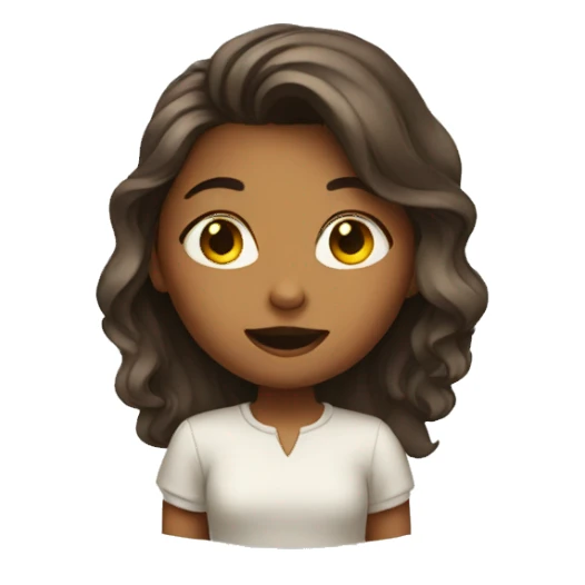 Girl  doing a reverance sticker