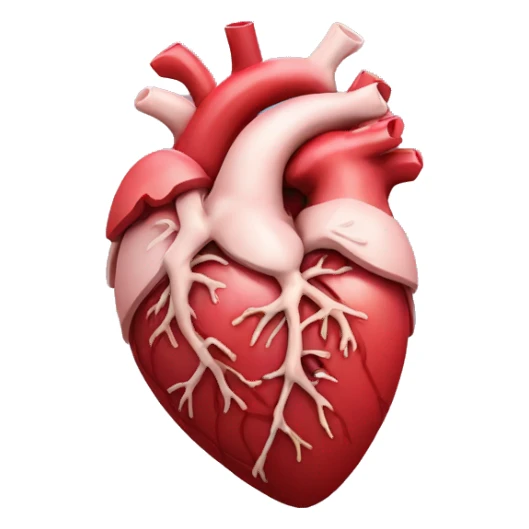 Anatomical heart sticker