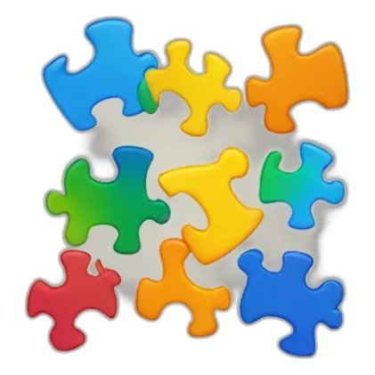 Autism logo colors piezas sticker