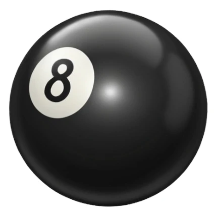 Make a black pool ball with one number 0 sticker