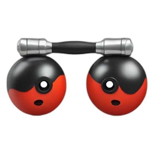 Ladybird curling weights sticker