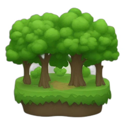 country pâté that repaints a forest sticker