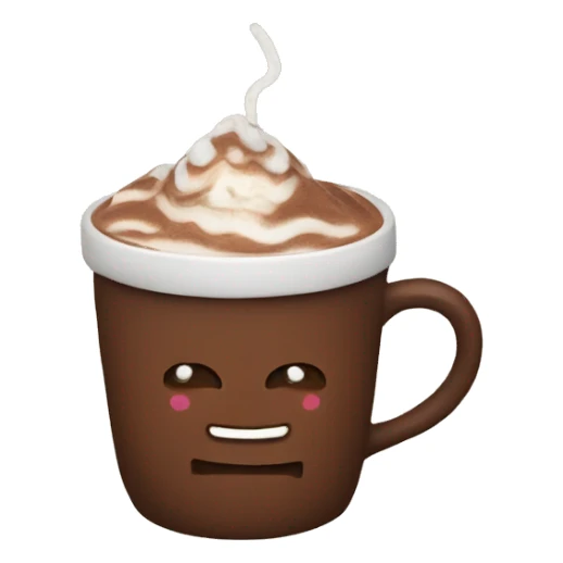 Cute hot chocolate  sticker