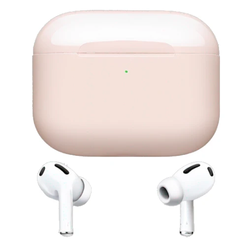 light pastel pink AirPods pro max sticker