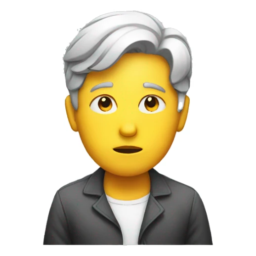 Thinking person sticker