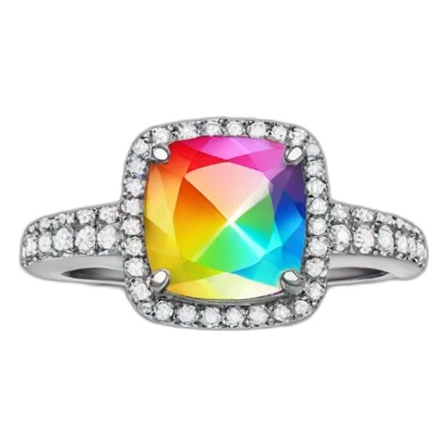 Jonathan Toews as rainbow diamond ring sticker