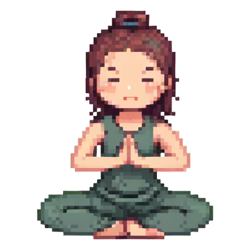 yoga girl sticker