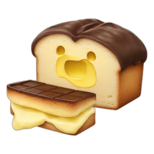 Brot mit Butter und Schokolade sticker