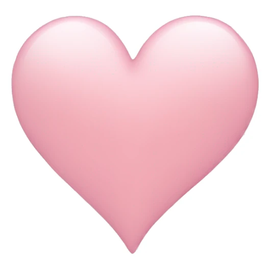 light pink heart sticker