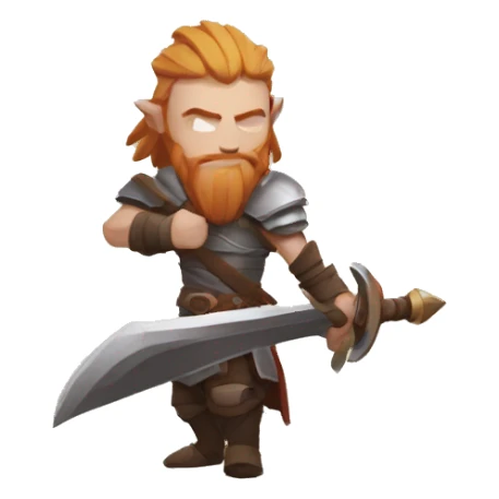 Albion Online viking with sword sticker