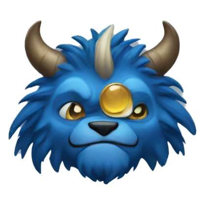 blue beast sticker