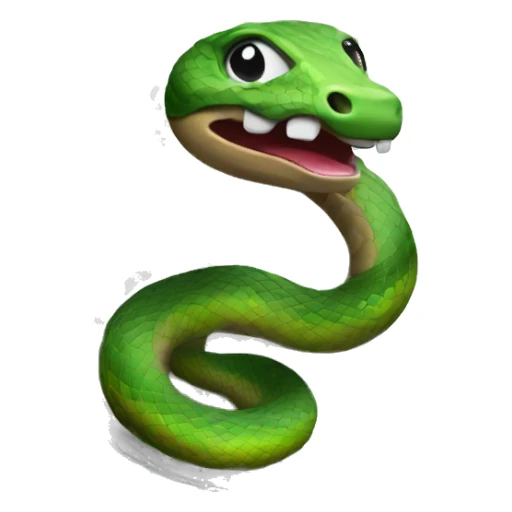 Snake wrapped around golf ball sticker