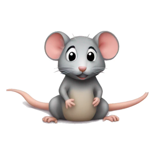 Rat on a romance bed sticker