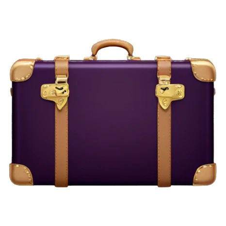 Dark Purple Louis Vuitton vampire suitcase sticker