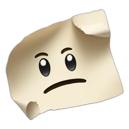 a torn piece of paper  sticker