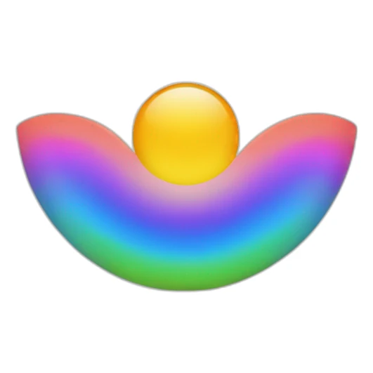 motagne arc-en-ciel sticker