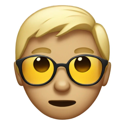 crying with sunglasses on sticker