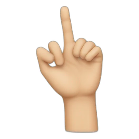 Tesak hand sign sticker