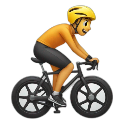 Wheelie on cycle sticker
