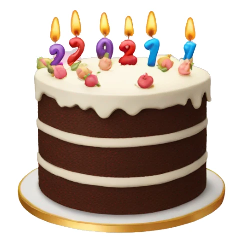 birthday 23 cake sticker