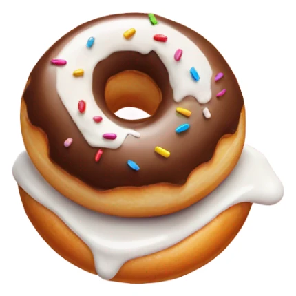 donut with cream inside it  sticker