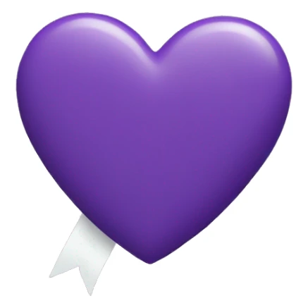 Purple Heart with white ribbon  sticker