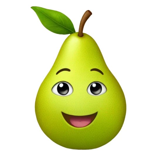 A happy little pear sticker