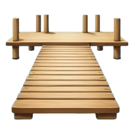 lake with a pier sticker