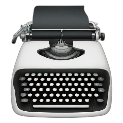 Typewriter sticker