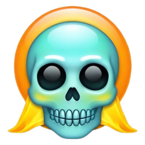 💀iphone emoji with aura skuttle💀 sticker