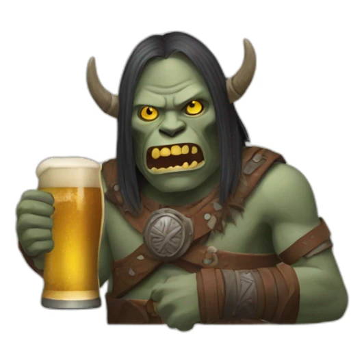 Uruk-hai with beer sticker