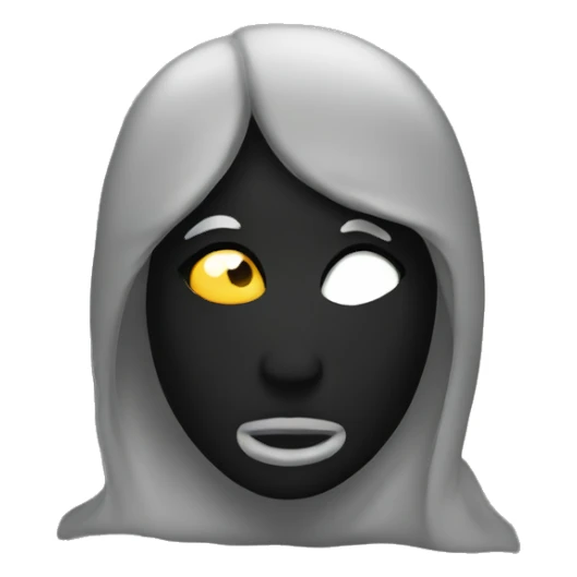 Black kiss print sticker