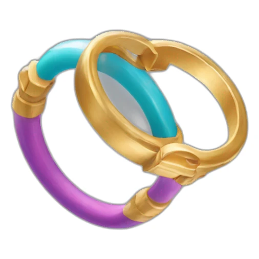 Rings gymnastics sticker