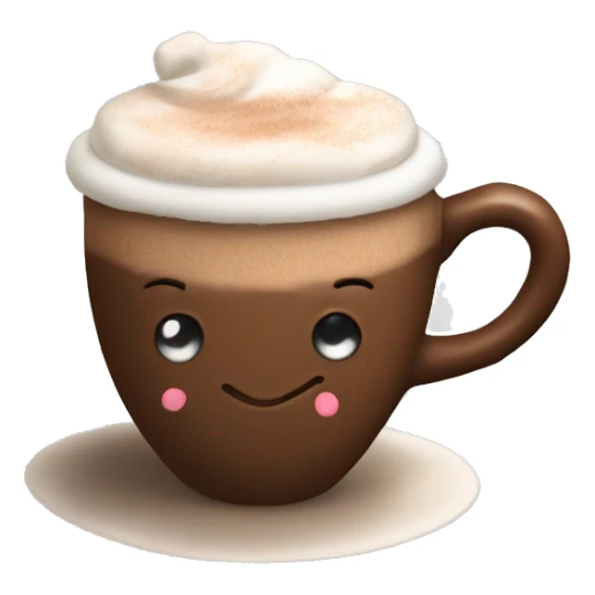 Hot cocoa with Christmas mug sticker