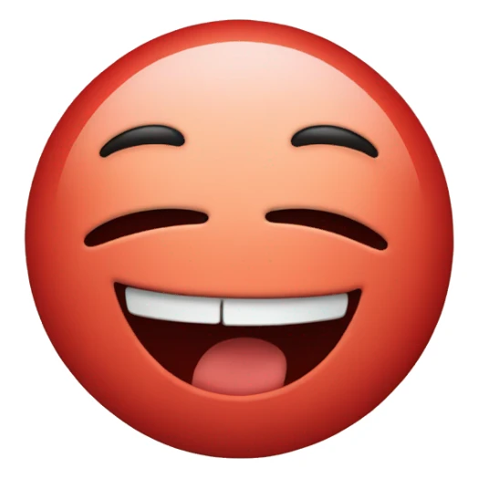 laughing emoji crying tears turning red sticker