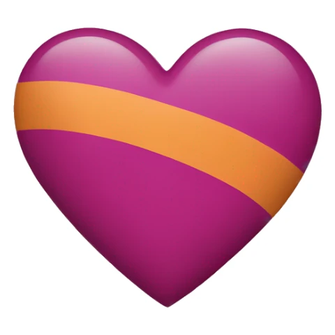 Heart lesbian flag sticker