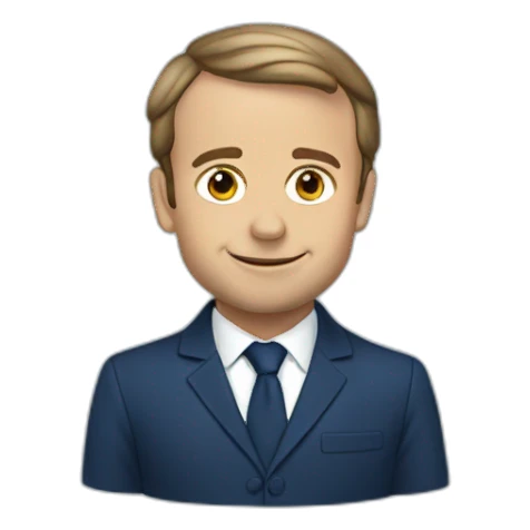 emmanuel macron blue sticker