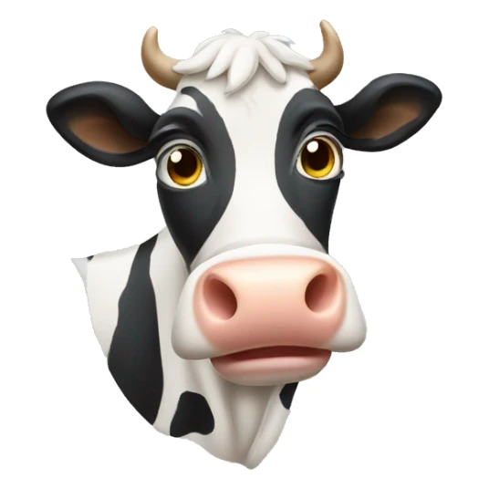 cow wearing glas sticker