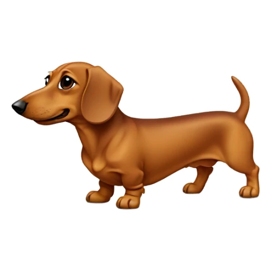 Caramel color Dachshund  sticker