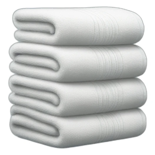stack of towels sticker