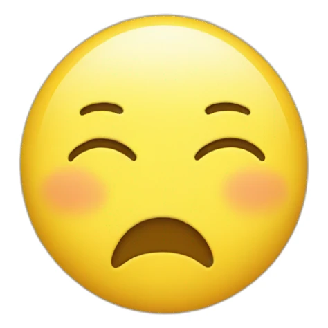 a yellow emoji tired sticker