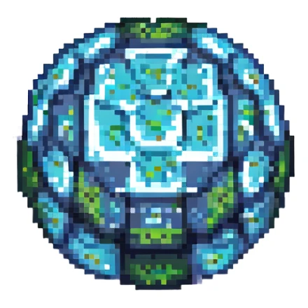minecraft block pixel art style sticker