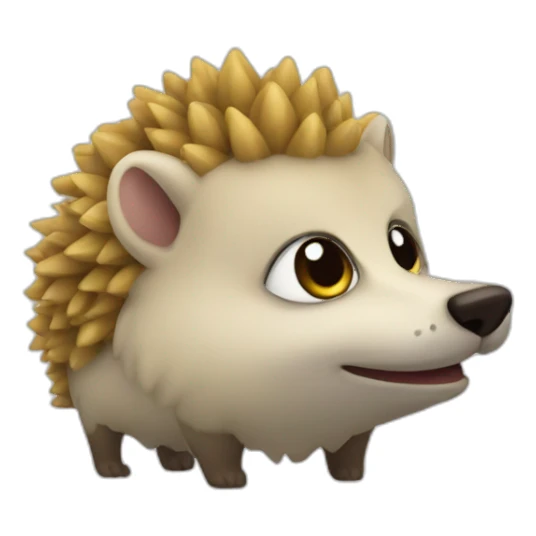 herisson animal corp entier sticker