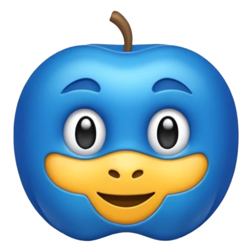 Genera un 6 de color azul sticker