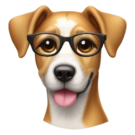 Chien avec des lunettes de soleil  sticker