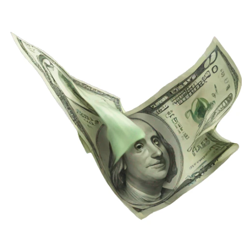 money flies sticker