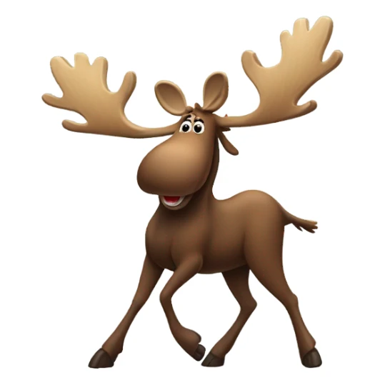 Moose dancing sticker
